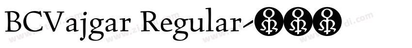 BCVajgar Regular字体转换